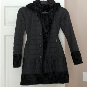 Laundry by Shelli Segal Reversible Faux Fur Coat